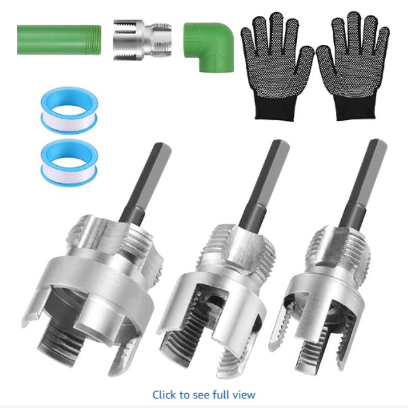 🛠️ 3PCS Pipe Threading Tool Set for DIY & Plumbing Projects