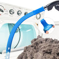 Dryer Vent Cleaner kit Dryer Vacuum Hose Attachment with Stretch Universal Connector, Dryer Vent Cleaning Tool Vacuum Hose Lint Remover, Blue