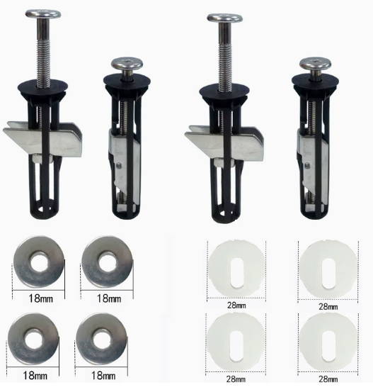 Universal Toilet Seat Bolt Kit Screws Quick Release Easy Install Toilet Seat Replacement Parts Toilet Cover Maintenance Fixing Accessories