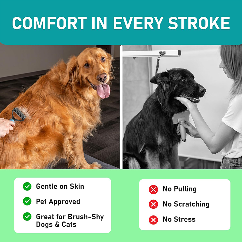 GroomPro Dual Sided Pet Comb